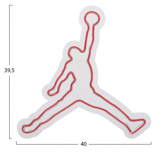 ΔΙΑΚΟΣΜΗΤΙΚΟ ΤΟΙΧΟΥ ΦΩΤΙΖΟΜΕΝΟ ΦΙΓΟΥΡΑ BASKETBALL LEGEND 40x2x39,5Υεκ.