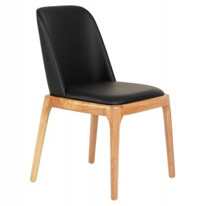 KΑΡΕΚΛΑ ΤΡΑΠΕΖΑΡΙΑΣ FURLAN RUBBERWOOD-ΜΑΥΡΟ PU 54,5x58x86Υεκ