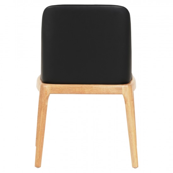 KΑΡΕΚΛΑ ΤΡΑΠΕΖΑΡΙΑΣ FURLAN RUBBERWOOD-ΜΑΥΡΟ PU 54,5x58x86Υεκ