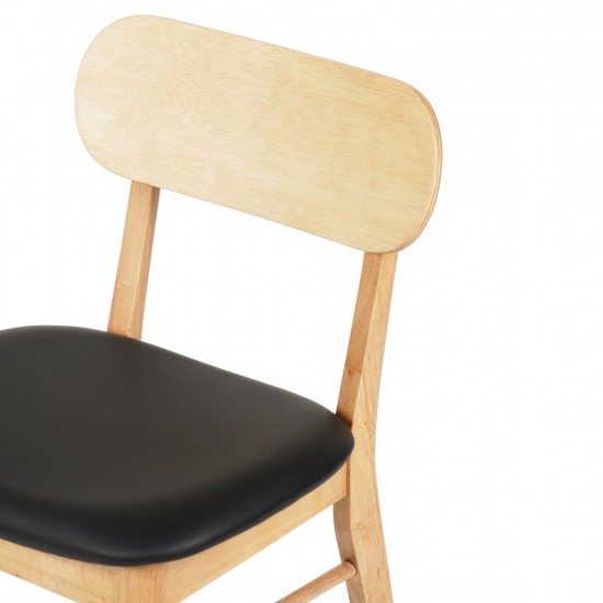 KΑΡΕΚΛΑ ΤΡΑΠΕΖΑΡΙΑΣ SEKOR RUBBERWOOD-ΜΑΥΡΟ PU 50x50x80Υεκ. KΑΡΕΚΛΑ ΤΡΑΠΕΖΑΡΙΑΣ SEKOR RUBBERWOOD-ΜΑΥΡΟ PU 50x50x80Υεκ.