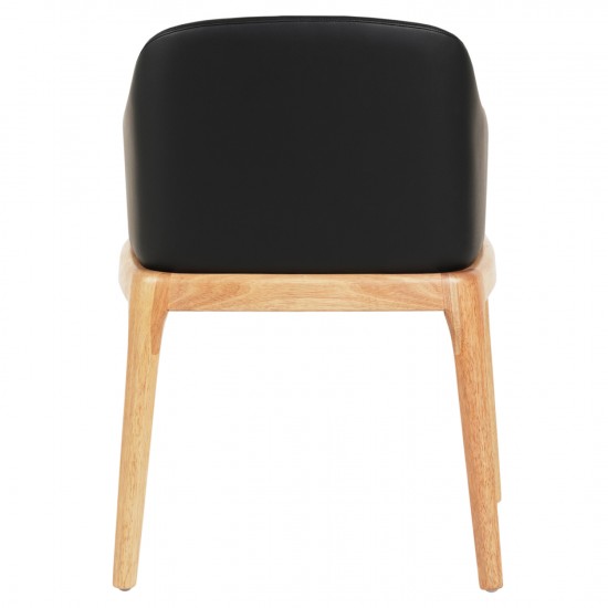 ΠΟΛΥΘΡΟΝΑ ΤΡΑΠΕΖΑΡΙΑΣ FURLAN RUBBERWOOD ΣΕ ΟΑΚ-ΜΑΥΡΟ PU 54,5x58x78Υεκ.