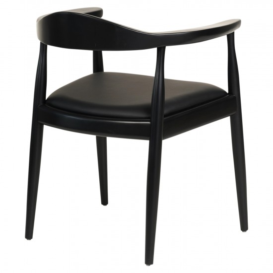 ΠΟΛΥΘΡΟΝΑ ΤΡΑΠΕΖΑΡΙΑΣ ADOR RUBBERWOOD ΚΑΙ PU-ΜΑΥΡΟ 62x54x76,5Υεκ