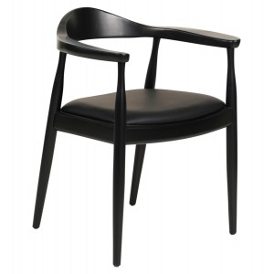 ΠΟΛΥΘΡΟΝΑ ΤΡΑΠΕΖΑΡΙΑΣ ADOR RUBBERWOOD ΚΑΙ PU-ΜΑΥΡΟ 62x54x76,5Υεκ