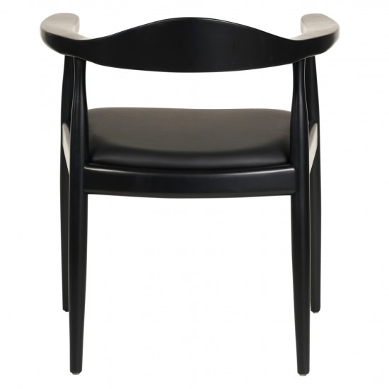ΠΟΛΥΘΡΟΝΑ ΤΡΑΠΕΖΑΡΙΑΣ ADOR RUBBERWOOD ΚΑΙ PU-ΜΑΥΡΟ 62x54x76,5Υεκ