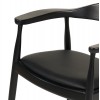 ΠΟΛΥΘΡΟΝΑ ΤΡΑΠΕΖΑΡΙΑΣ ADOR RUBBERWOOD ΚΑΙ PU-ΜΑΥΡΟ 62x54x76,5Υεκ