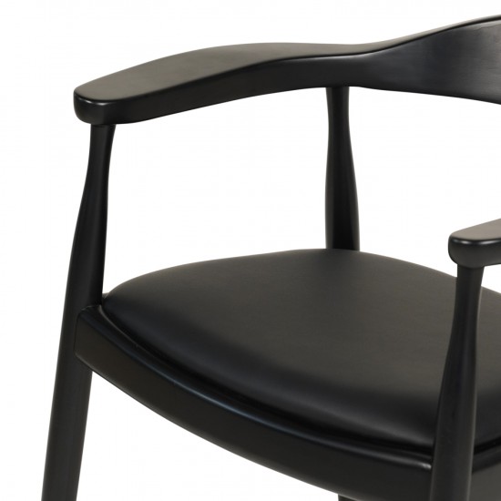 ΠΟΛΥΘΡΟΝΑ ΤΡΑΠΕΖΑΡΙΑΣ ADOR RUBBERWOOD ΚΑΙ PU-ΜΑΥΡΟ 62x54x76,5Υεκ
