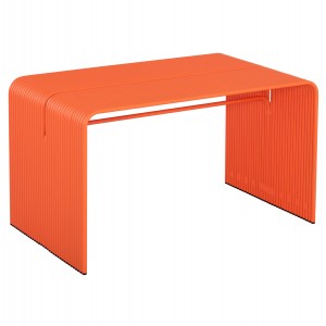 ΤΡΑΠΕΖΙ ΤΡΑΠΕΖΑΡΙΑΣ ΣΕΙΡΑ INTREPID ΑΛΟΥΜΙΝΙΟ ΠΟΡΤΟΚΑΛΙ 121x70x70Υεκ.