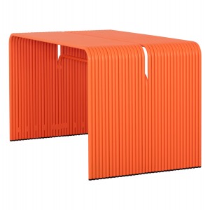 ΤΡΑΠΕΖΙ ΤΡΑΠΕΖΑΡΙΑΣ ΣΕΙΡΑ INTREPID ΑΛΟΥΜΙΝΙΟ ΠΟΡΤΟΚΑΛΙ 121x70x70Υεκ.