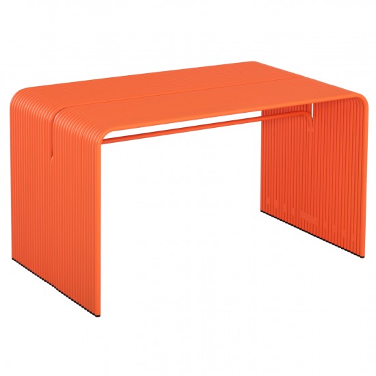 ΤΡΑΠΕΖΙ ΤΡΑΠΕΖΑΡΙΑΣ ΣΕΙΡΑ INTREPID ΑΛΟΥΜΙΝΙΟ ΠΟΡΤΟΚΑΛΙ 121x70x70Υεκ.