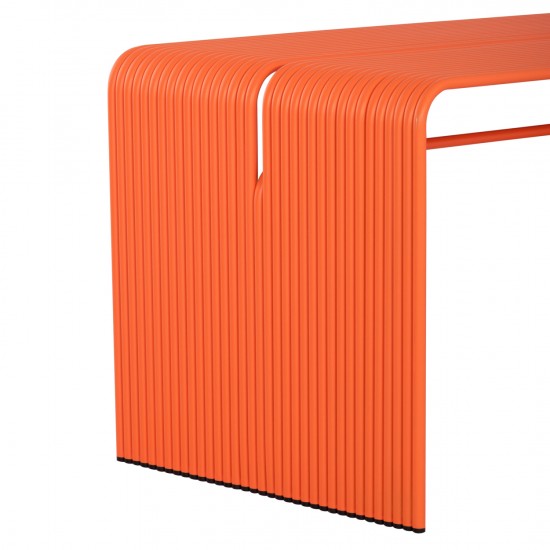 ΤΡΑΠΕΖΙ ΤΡΑΠΕΖΑΡΙΑΣ ΣΕΙΡΑ INTREPID ΑΛΟΥΜΙΝΙΟ ΠΟΡΤΟΚΑΛΙ 121x70x70Υεκ.