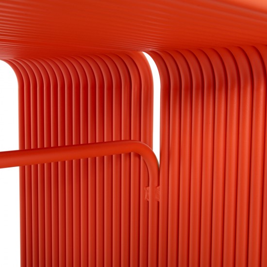 ΤΡΑΠΕΖΙ ΤΡΑΠΕΖΑΡΙΑΣ ΣΕΙΡΑ INTREPID ΑΛΟΥΜΙΝΙΟ ΠΟΡΤΟΚΑΛΙ 121x70x70Υεκ.