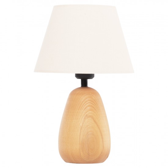 ΕΠΙΤΡΑΠΕΖΙΟ ΦΩΤΙΣΤΙΚΟ CONNI ΕΚΡΟΥ ΚΑΠΕΛΟ-ΞΥΛΙΝΗ ΒΑΣΗ Φ23x34Υεκ.