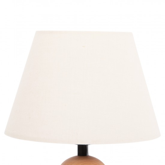 ΕΠΙΤΡΑΠΕΖΙΟ ΦΩΤΙΣΤΙΚΟ CONNI ΕΚΡΟΥ ΚΑΠΕΛΟ-ΞΥΛΙΝΗ ΒΑΣΗ Φ23x34Υεκ.