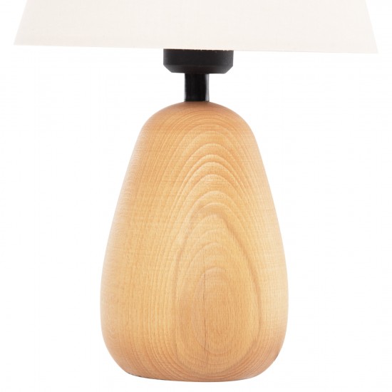 ΕΠΙΤΡΑΠΕΖΙΟ ΦΩΤΙΣΤΙΚΟ CONNI ΕΚΡΟΥ ΚΑΠΕΛΟ-ΞΥΛΙΝΗ ΒΑΣΗ Φ23x34Υεκ.