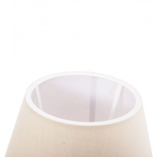 ΕΠΙΤΡΑΠΕΖΙΟ ΦΩΤΙΣΤΙΚΟ CONNI ΕΚΡΟΥ ΚΑΠΕΛΟ-ΞΥΛΙΝΗ ΒΑΣΗ Φ23x34Υεκ.