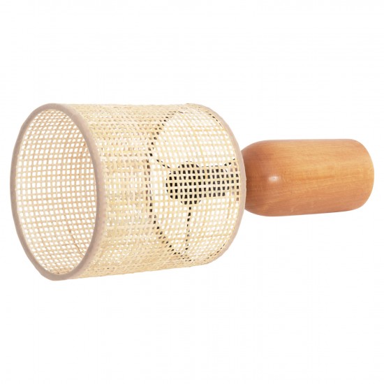 ΕΠΙΤΡΑΠΕΖΙΟ ΦΩΤΙΣΤΙΚΟ LYKTUR ΜΠΕΖ ΚΑΠΕΛΟ WICKER-ΞΥΛΙΝΗ ΒΑΣΗ Φ15,5x35,5Υεκ.