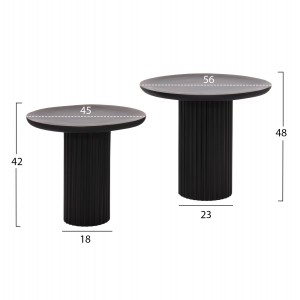 ΤΡΑΠΕΖΙA ΣΑΛΟΝΙΟΥ 2ΤΜΧ ELAF ΞΥΛΟ MANGO ΕΜΑΓΙΕ-ΜΕΤΑΛΛΙΚΕΣ ΒΑΣΕΙΣ