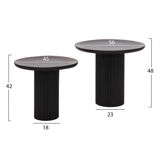 ΤΡΑΠΕΖΙA ΣΑΛΟΝΙΟΥ 2ΤΜΧ ELAF ΞΥΛΟ MANGO ΕΜΑΓΙΕ-ΜΕΤΑΛΛΙΚΕΣ ΒΑΣΕΙΣ