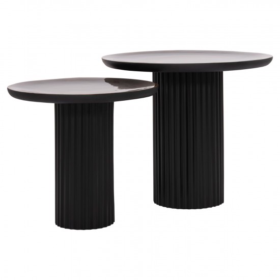 ΤΡΑΠΕΖΙA ΣΑΛΟΝΙΟΥ 2ΤΜΧ ELAF ΞΥΛΟ MANGO ΕΜΑΓΙΕ-ΜΕΤΑΛΛΙΚΕΣ ΒΑΣΕΙΣ