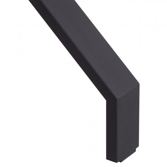 ΤΡΑΠΕΖΙ ΚΟΥΖΙΝΑΣ LANA ΜΕΛΑΜΙΝΗ ΣΕ ΦΥΣΙΚΟ-ΜΑΥΡΑ ΜΕΤΑΛ.ΠΟΔΙΑ 140x70x72.5Υεκ.