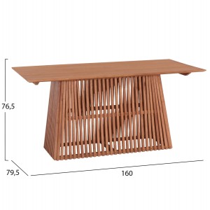 ΤΡΑΠΕΖΙ ΤΡΑΠΕΖΑΡΙΑΣ ΟΡΘΟΓΩΝΙΟ FRANTZ ΜΑΣΙΦ MINDI ΞΥΛΟ 160x79,5x76,5Yεκ.