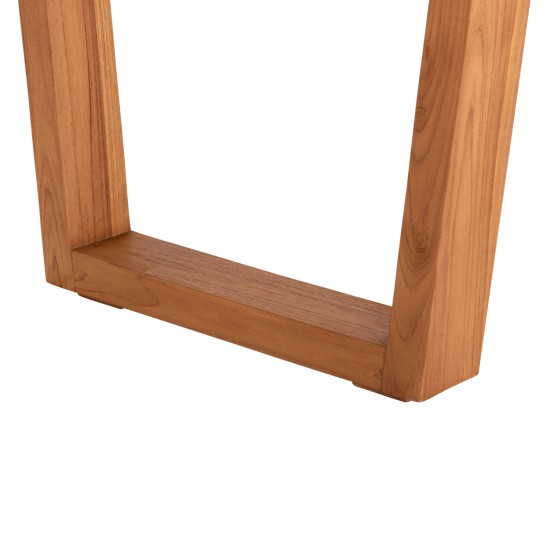 ΤΡΑΠΕΖΙ ΤΡΑΠΕΖΑΡΙΑΣ LEOPOLD ΜΑΣΙΦ ΞΥΛΟ ΤΕΑΚ-ΧΡΩΜΑ ΦΥΣΙΚΟ 200.5x107x76Yεκ