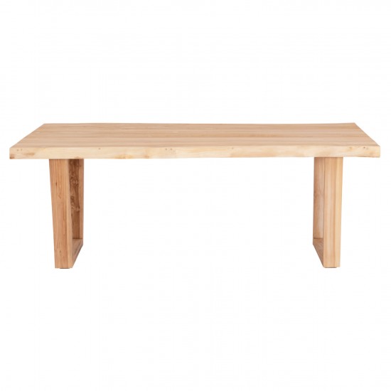 ΤΡΑΠΕΖΙ ΤΡΑΠΕΖΑΡΙΑΣ LEOPOLD ΜΑΣΙΦ ΞΥΛΟ ΤΕΑΚ-ΑΝΟΙΧΤΟ ΦΥΣΙΚΟ 200,5x107x76Yεκ