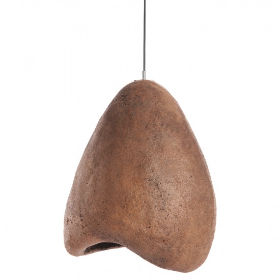 ΦΩΤΙΣΤΙΚΟ ΟΡΟΦΗΣ ΜΕ ΟΨΗ ΠΕΤΡΑΣ STONER (S) ΣΚΟΥΡΟ ΜΠΕΖ ΗΜΙΔΙΑΦΑΝΟ 35x27x40Υεκ.