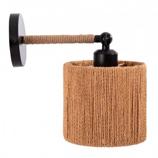 ΑΠΛΙΚΑ ΤΟΙΧΟΥ LANT ΜΕΤΑΛΛΙΚΗ ΒΑΣΗ-ΣΧΟΙΝΙ- [Ε27] 15x15x35-23Υεκ.