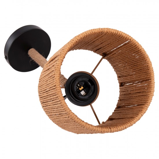 ΑΠΛΙΚΑ ΤΟΙΧΟΥ LANT ΜΕΤΑΛΛΙΚΗ ΒΑΣΗ-ΣΧΟΙΝΙ- [Ε27] 15x15x35-23Υεκ.