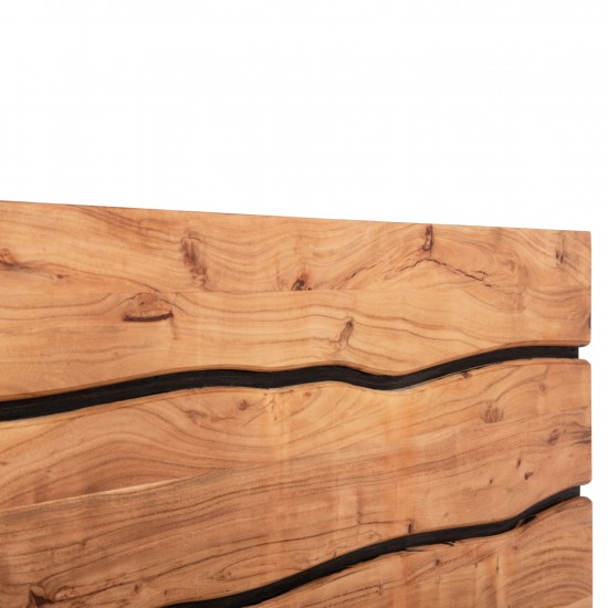 ΚΡΕΒΑΤΙ ALICIA ΜΕΤΑΛΛΟ-ΜΑΣΙΦ ΞΥΛΟ ΑΚΑΚΙΑΣ-ΑΝΟΙΧΤΟ ΦΥΣΙΚΟ-ΣΤΡΩΜΑ 160x200εκ