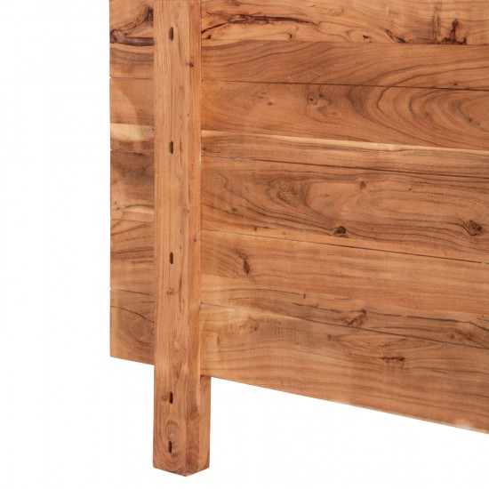 ΚΡΕΒΑΤΙ ALICIA ΜΕΤΑΛΛΟ-ΜΑΣΙΦ ΞΥΛΟ ΑΚΑΚΙΑΣ-ΑΝΟΙΧΤΟ ΦΥΣΙΚΟ-ΣΤΡΩΜΑ 160x200εκ