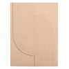 ΠΙΝΑΚΑΣ ΟΡΘΟΓΩΝΙΟΣ ΣΕΙΡΑ SANTORINI MDF ΣΕ ΜΠΕΖ ΧΡΩΜΑ 60x4(πάχος)x80Υεκ.