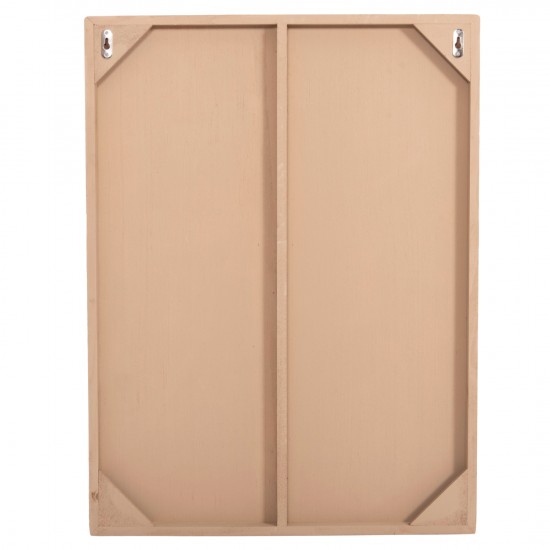 ΠΙΝΑΚΑΣ ΟΡΘΟΓΩΝΙΟΣ ΣΕΙΡΑ SANTORINI MDF ΣΕ ΜΠΕΖ ΧΡΩΜΑ 60x4(πάχος)x80Υεκ.