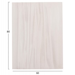 ΠΙΝΑΚΑΣ ΟΡΘΟΓΩΝΙΟΣ ΣΕΙΡΑ SANTORINI MDF ΣΕ ΥΠΟΛΕΥΚΟ ΧΡΩΜΑ 60x4(πάχος)x80Υεκ.