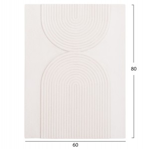 ΠΙΝΑΚΑΣ ΟΡΘΟΓΩΝΙΟΣ ΣΕΙΡΑ SANTORINI MDF ΣΕ ΥΠΟΛΕΥΚΟ ΧΡΩΜΑ 60x4(πάχος)x80Υεκ.