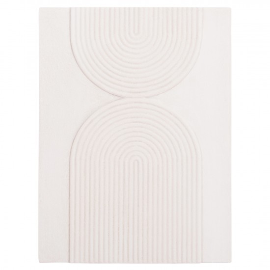 ΠΙΝΑΚΑΣ ΟΡΘΟΓΩΝΙΟΣ ΣΕΙΡΑ SANTORINI MDF ΣΕ ΥΠΟΛΕΥΚΟ ΧΡΩΜΑ 60x4(πάχος)x80Υεκ.