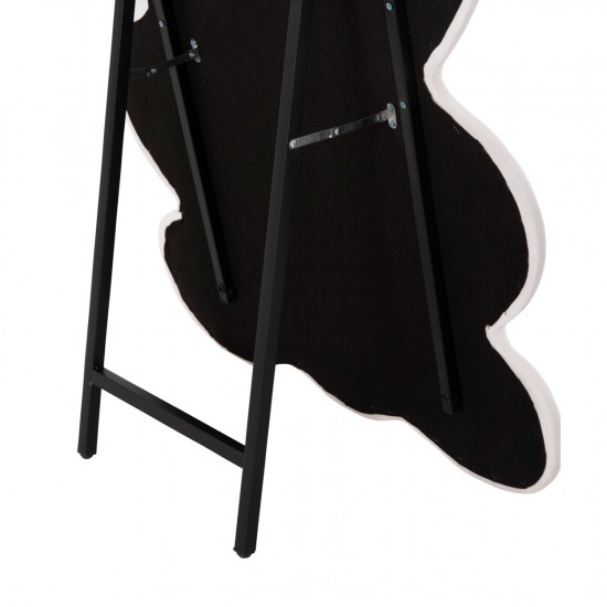 ΠΑΙΔΙΚΟΣ ΚΑΘΡΕΦΤΗΣ ΔΑΠΕΔΟΥ BUNNY MDF ΡΟΖ & ΛΕΥΚΟ-ΜΑΥΡΟ STAND 80x162Υεκ.