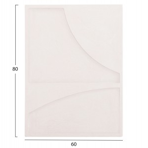 ΠΙΝΑΚΑΣ ΟΡΘΟΓΩΝΙΟΣ ΣΕΙΡΑ SANTORINI MDF ΥΠΟΛΕΥΚΟ ΧΡΩΜΑ 60x4(πάχος)x80Υεκ.