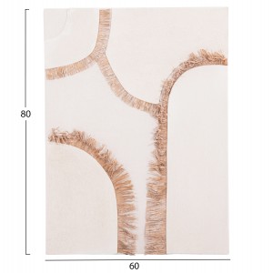 ΠΙΝΑΚΑΣ ΟΡΘΟΓΩΝΙΟΣ ΣΕΙΡΑ SANTORINI MDF ΥΠΟΛΕΥΚΟ ΧΡΩΜΑ-ΔΙΑΚΟΣΜΗΣΗ ΜΠΕΖ 60x4,5(πάχος)x80Υεκ.