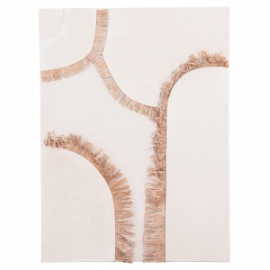 ΠΙΝΑΚΑΣ ΟΡΘΟΓΩΝΙΟΣ ΣΕΙΡΑ SANTORINI MDF ΥΠΟΛΕΥΚΟ ΧΡΩΜΑ-ΔΙΑΚΟΣΜΗΣΗ ΜΠΕΖ 60x4,5(πάχος)x80Υεκ.