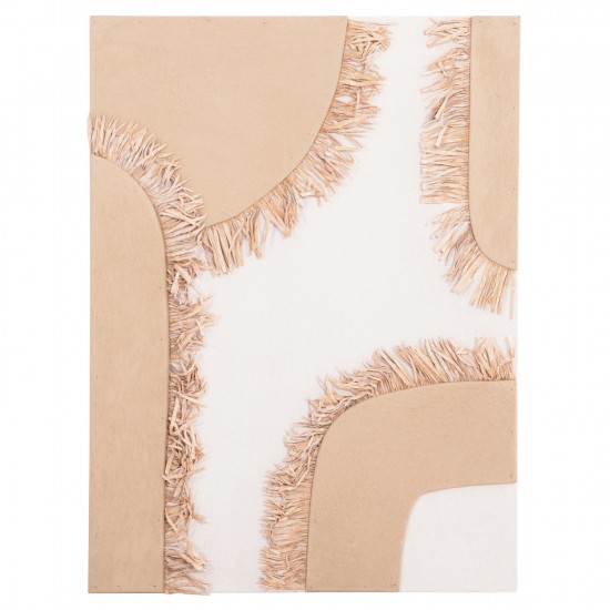 ΠΙΝΑΚΑΣ ΟΡΘΟΓΩΝΙΟΣ ΣΕΙΡΑ SANTORINI MDF ΥΠΟΛΕΥΚΟ-ΚΑΦΕ-ΚΡΟΣΙΑ ΜΠΕΖ 60x4,5(πάχος)x80Υεκ