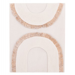 ΠΙΝΑΚΑΣ ΟΡΘΟΓΩΝΙΟΣ ΣΕΙΡΑ SANTORINI MDF ΥΠΟΛΕΥΚΟ ΧΡΩΜΑ-ΔΙΑΚΟΣΜΗΣΗ ΜΠΕΖ 48x4,5(πάχος)x60Υεκ.