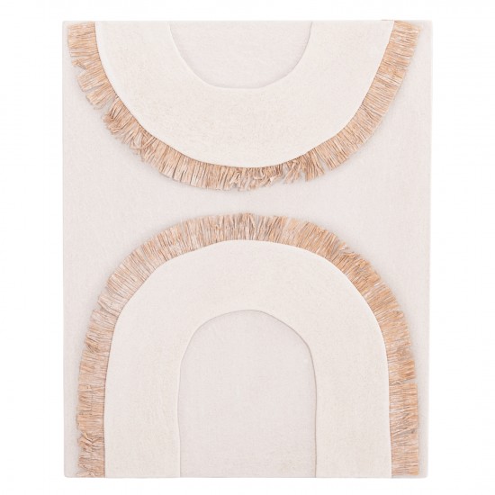 ΠΙΝΑΚΑΣ ΟΡΘΟΓΩΝΙΟΣ ΣΕΙΡΑ SANTORINI MDF ΥΠΟΛΕΥΚΟ ΧΡΩΜΑ-ΔΙΑΚΟΣΜΗΣΗ ΜΠΕΖ 48x4,5(πάχος)x60Υεκ.