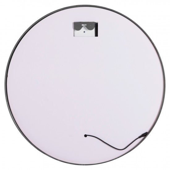 ΚΑΘΡΕΠΤΗΣ ΤΟΙΧΟΥ ΣΤΡΟΓΓΥΛΟΣ ROUNDER ΑΛΟΥΜΙΝΙΟ ΣΕ ΑΣΗΜΙ-ΦΩΤΙΣΜΟΣ LED Φ80εκ.