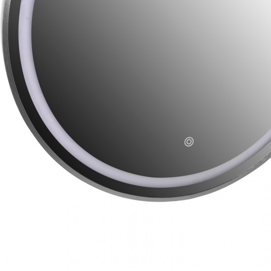 ΚΑΘΡΕΠΤΗΣ ΤΟΙΧΟΥ ΣΤΡΟΓΓΥΛΟΣ ROUNDER ΑΛΟΥΜΙΝΙΟ ΣΕ ΑΣΗΜΙ-ΦΩΤΙΣΜΟΣ LED Φ80εκ.