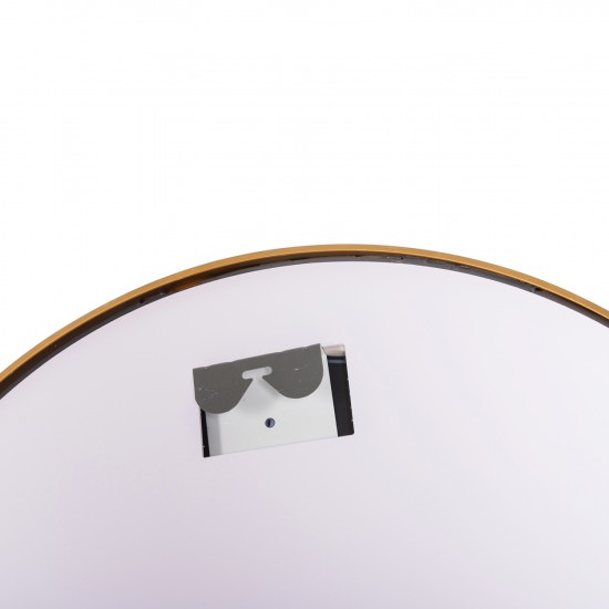 ΚΑΘΡΕΠΤΗΣ ΤΟΙΧΟΥ ΣΤΡΟΓΓΥΛΟΣ ROUNDER ΑΛΟΥΜΙΝΙΟ ΣΕ ΧΡΥΣΟ-ΦΩΤΙΣΜΟΣ LED Φ80εκ.