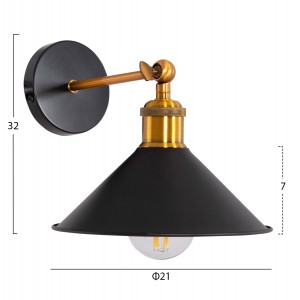 ΑΠΛΙΚΑ ΤΟΙΧΟΥ RESTON2 ΜΕΤΑΛΛΙΚΗ ΒΑΣΗ & ΚΑΠΕΛΟ-ΝΤΟΥΙ ΑΛΟΥΜΙΝΙΟΥ 21x21x32Υεκ.