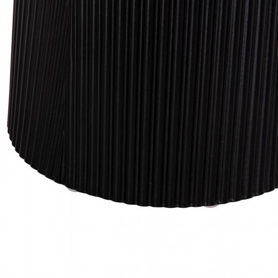 ΤΡΑΠΕΖΑΚΙ ΒΟΗΘΗΤΙΚΟ DENTON MDF TOP ΦΥΣΙΚΟ ΞΥΛΟΥ-ΒΑΣΗ ΜΑΥΡΗ Φ45x51,5Υεκ.