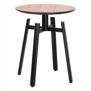 ΒΟΗΘΗΤΙΚΟ ΤΡΑΠΕΖΑΚΙ NORTON ΜΕΤΑΛΛΙΚΑ ΠΟΔΙΑ ΜΑΥΡΑ-MDF TOP SONAMA Φ45x55,5Υεκ